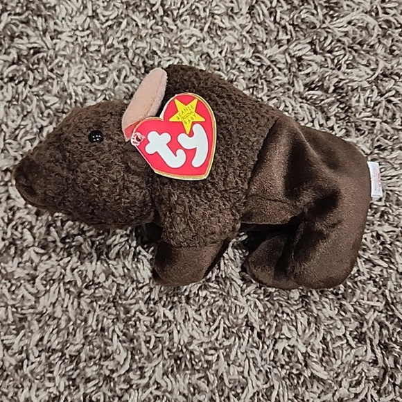 RARE Ty Beanie Baby Roam the Buffalo (Retired) 1998